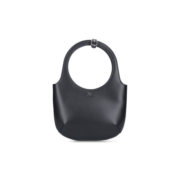 Courreges Handbags - Courreges Holy Leather Bag Black